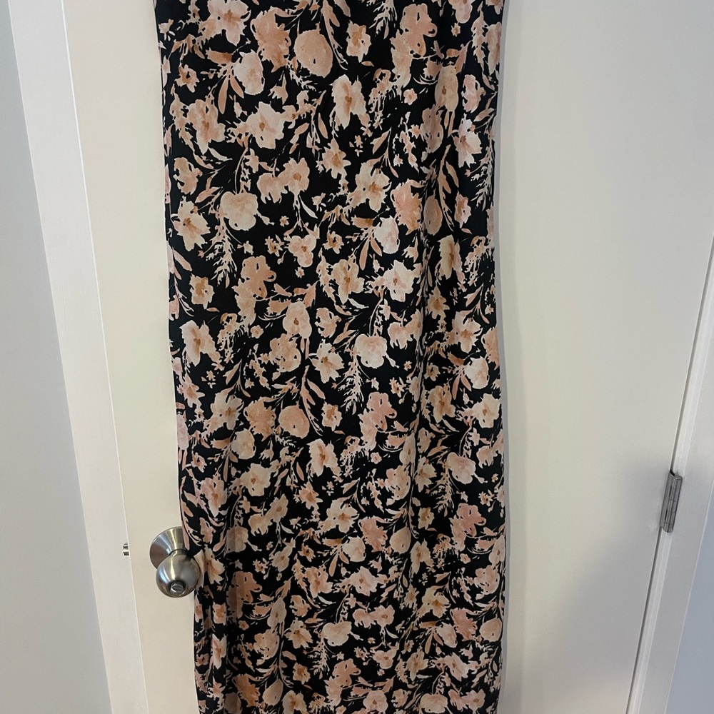 Floral Black and Cream Women's Skirt
